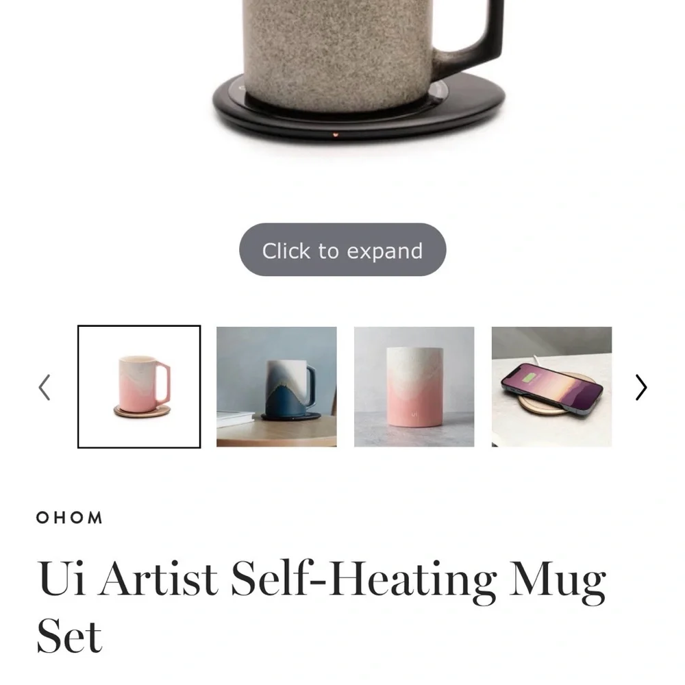 🎁NIB Self Heating Mug+Phone Charger - Picture 10 of 10